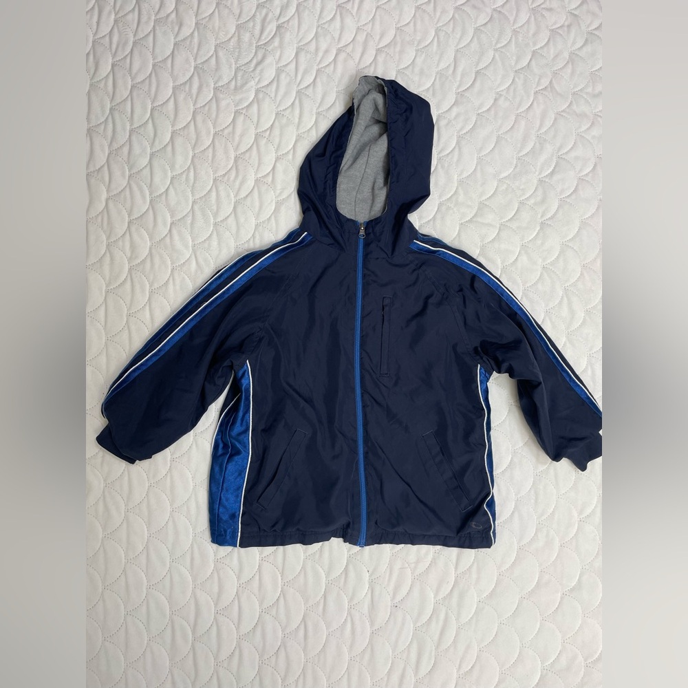 YOUNG TEK GEAR  HOODED  FLEECE LINED OUTER POLYESTER BOYS JACKET SZ S(8) B19